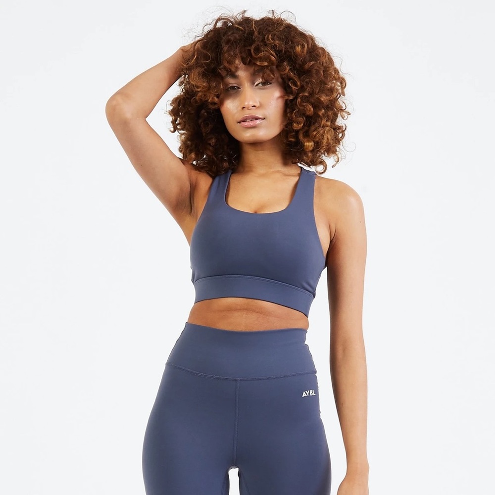 NWT AYBL Core Sports Bra Navy Blue in XS